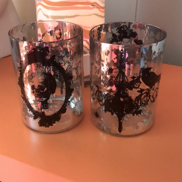 Accents Skull Cameo Mercury Glass Candle Holder Poshmark